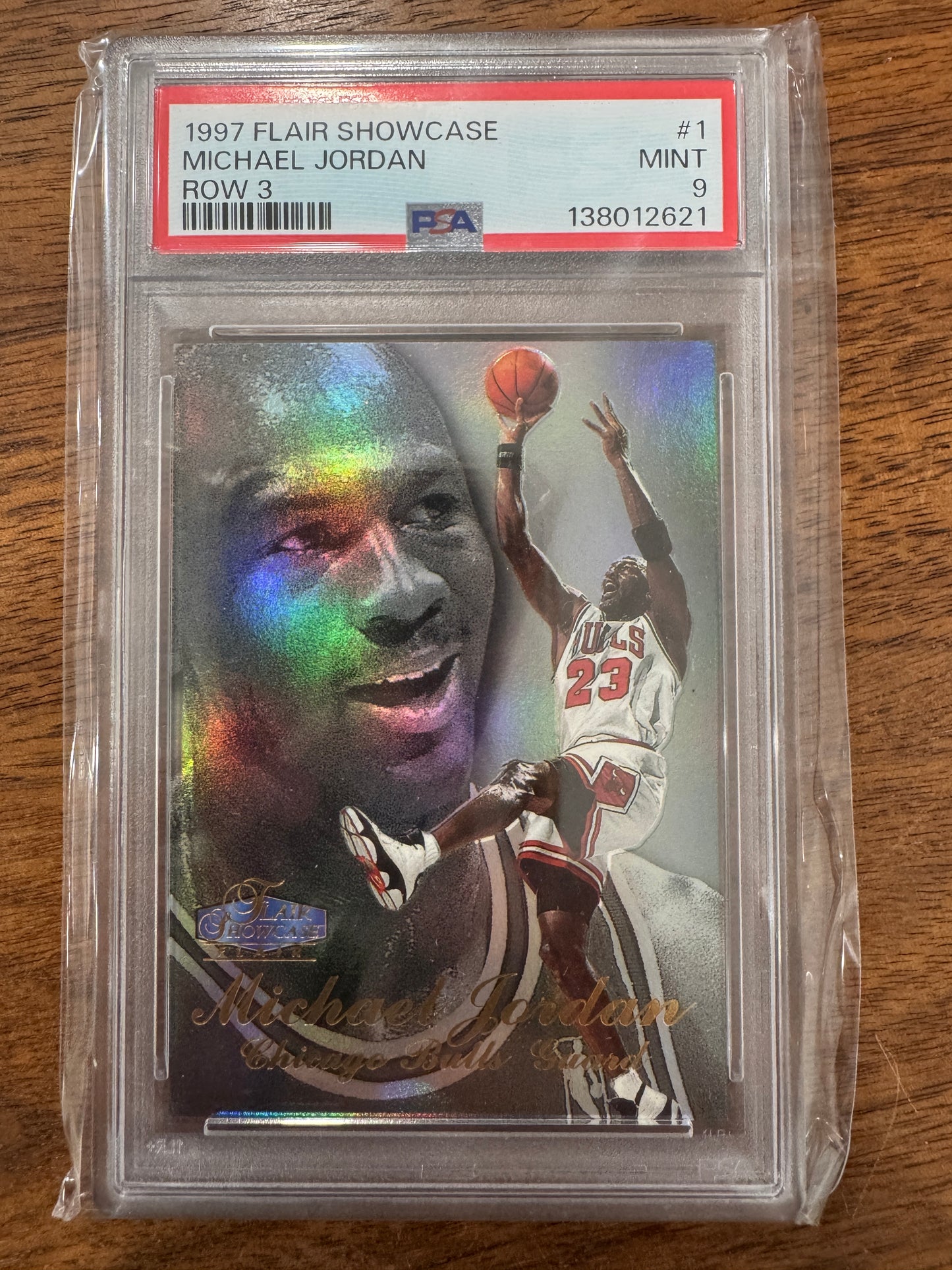 1997 Flair Showcase Michael Jordan #1 Row 3 PSA 9 Bulls Rare