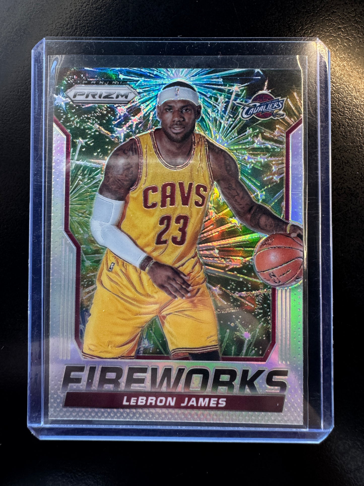 2014-15 Prizm Fireworks Lebron James #4
