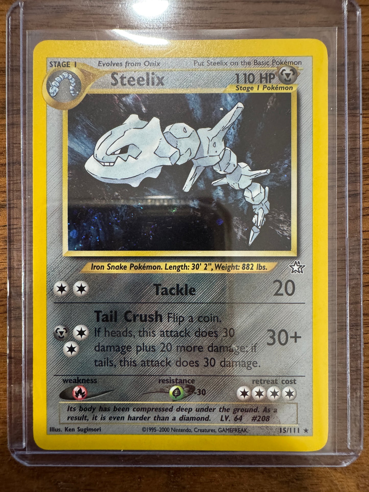 Pokémon Steelix 15/111 Neo Genesis Holo