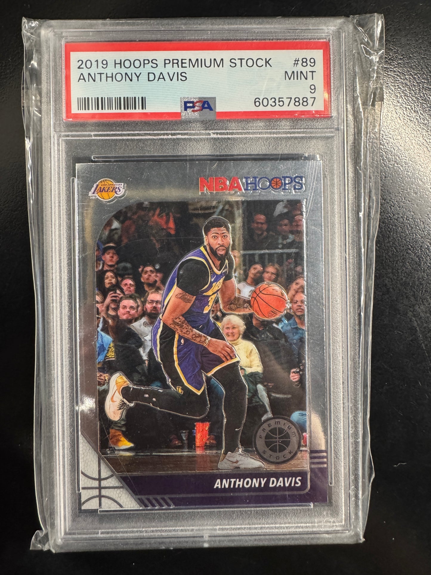 2019-20 Panini NBA Hoops Premium Stock Anthony Davis #89 PSA 9