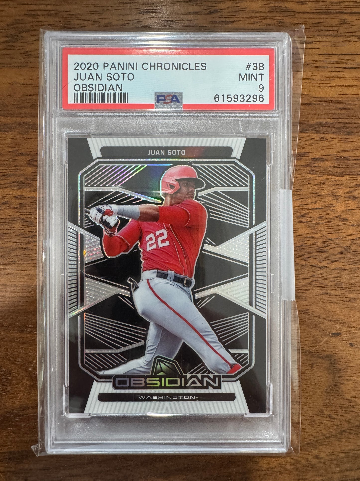 2020 Panini Chronicles Obsidian #38 Juan Soto