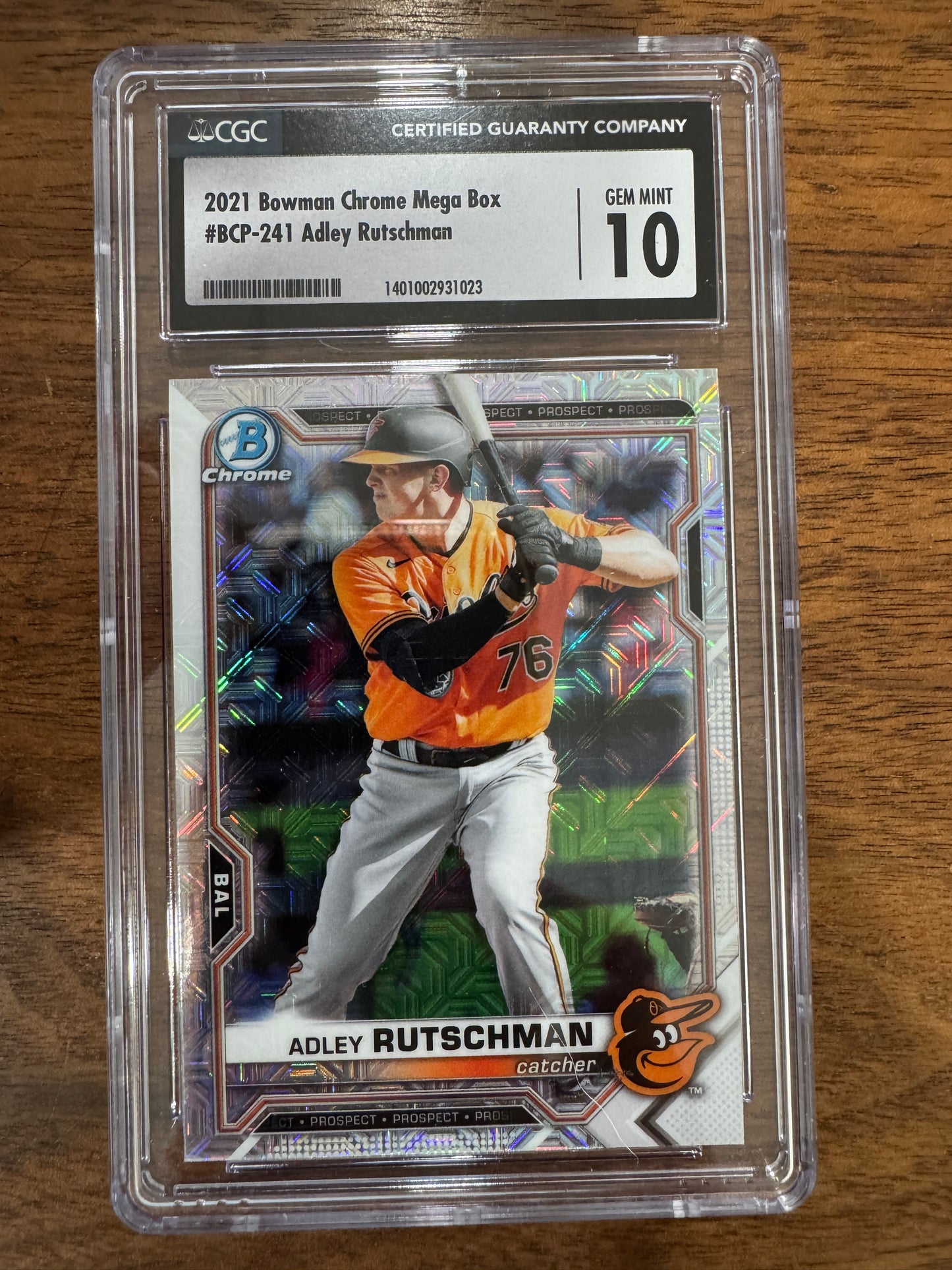 2021 Bowman Chrome #BCP-241 Adley Rutschman Prospects Mojo Refractor