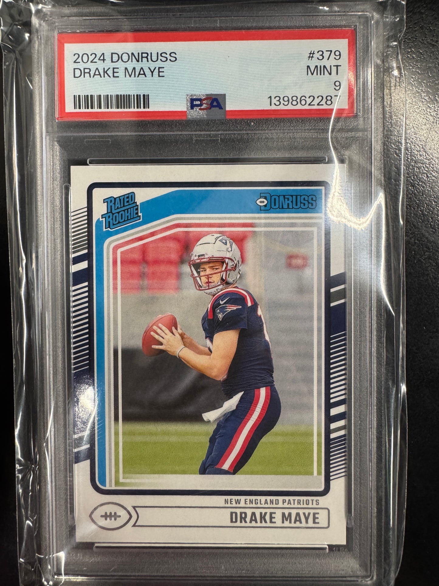 2024 Donruss Drake Maye #379 PSA 9