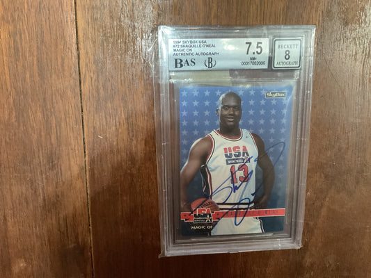 1994 Skybox Shaquille O’Neal Magic On Auto