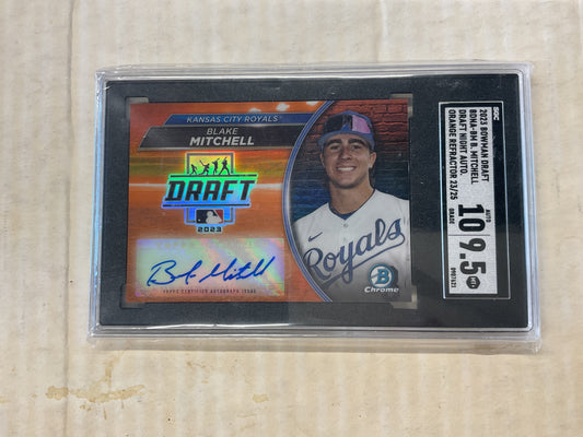2023 Bowman Draft Blake Mitchell Orange Auto  /25