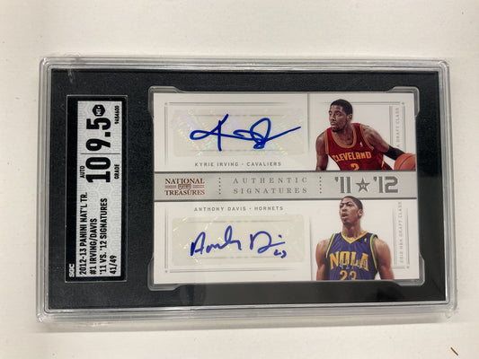 2012 NTreasures KIrving/ADavis Dual Auto rc #1. /49