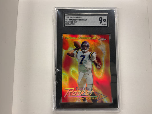 1999 Topps Chrome Randall Cunningham Seasons Best refractor #SB6