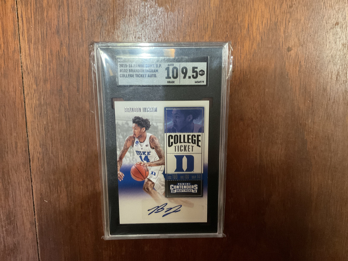 2015/16 Contenders DP Brandon Ingram College Ticket Auto