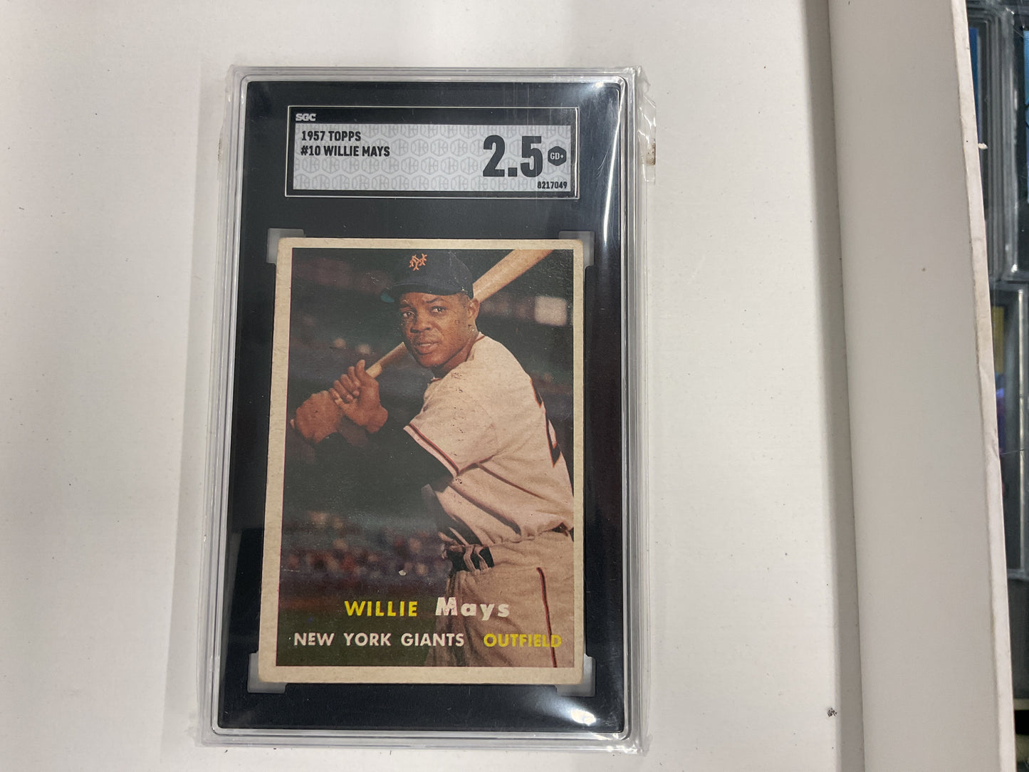1957 Topps Willie Mays SGC 2.5