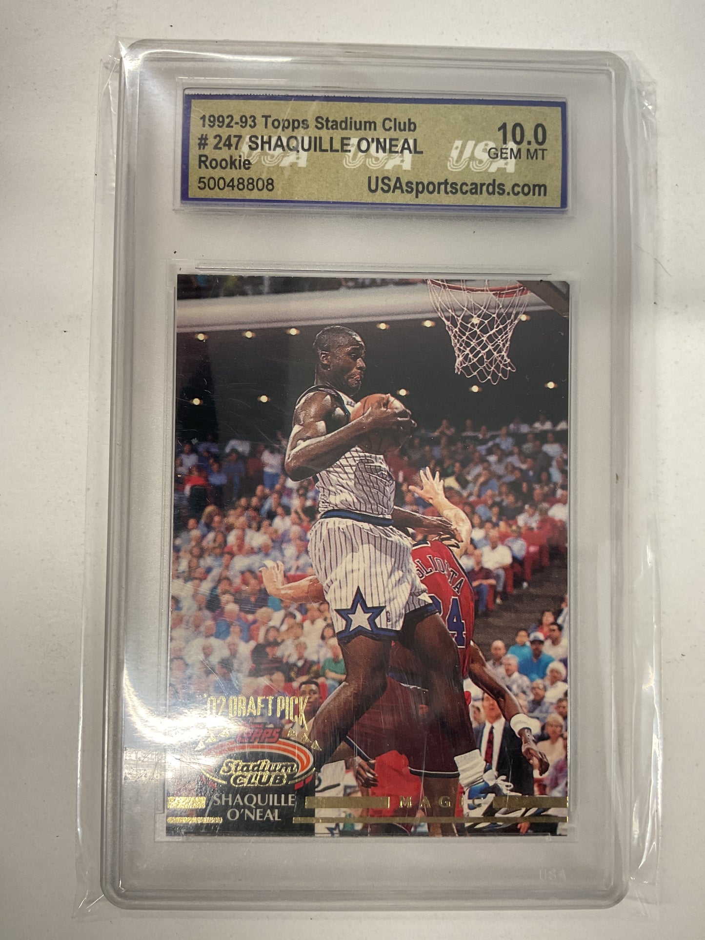 1992/93 Stadium Club Shaquille rc