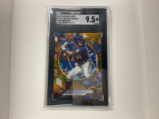 2024 Bowman’s Best Jackson Chourio Gold refractor /50
