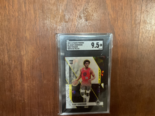 2023/24 Phoenix Scoot Henderson Fade to Black White Ice /125
