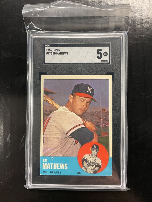 1963 Topps Ed Mathews