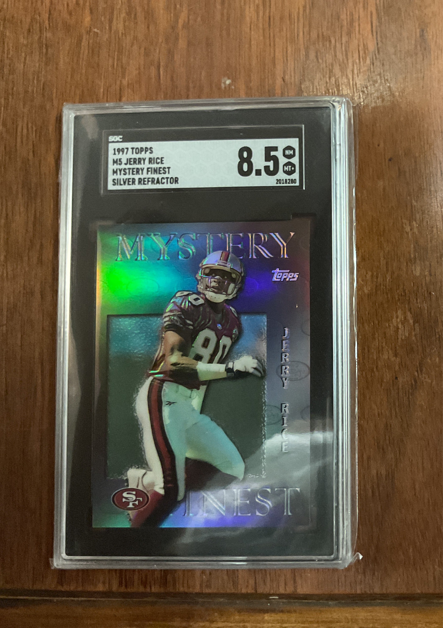 1997 Topps Jerry Rice Mystery Finest Silver ref