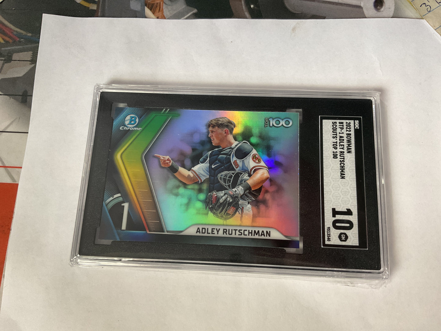 2022 Bowman Chrome Adley Rutschman Top 100