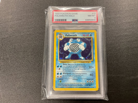 1999 Poliwrath Holo PSA 8