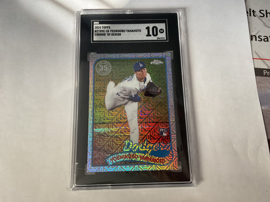 2024 Topps 89 Chrome Yoshinobu Yamamoto rc