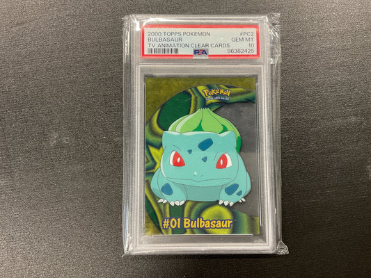2000 Bulbasaur TV Animation Clear PSA 10