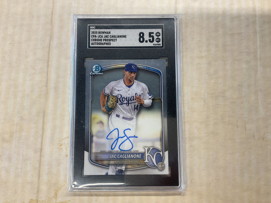 2025 Bowman Chrome Pros Jac Caglianone rc Auto