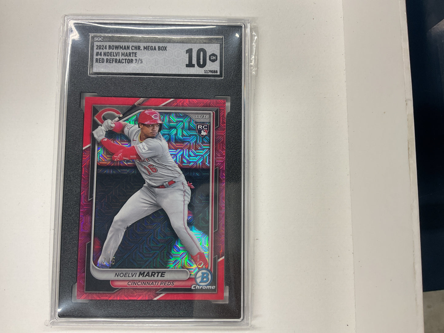 2024 Bowman Chrome Mega Noelvi Marte Red refractor /5
