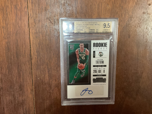 2017/18 Contenders Jason Tatum Rc Season ticket Retail Auto