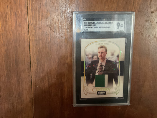 2008 Donruss Americana Celebrity Larry Bird Auto