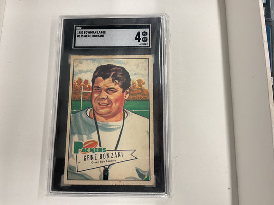 1952 Bowman Gene Ronzani SGC 4