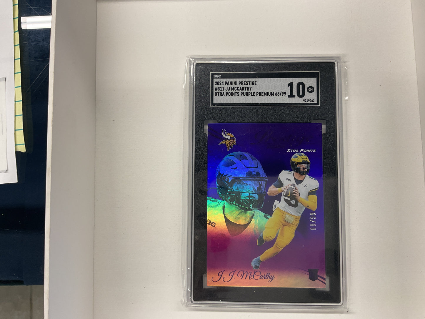 2024 Prestige JJ McCarthy xtra points purple premium