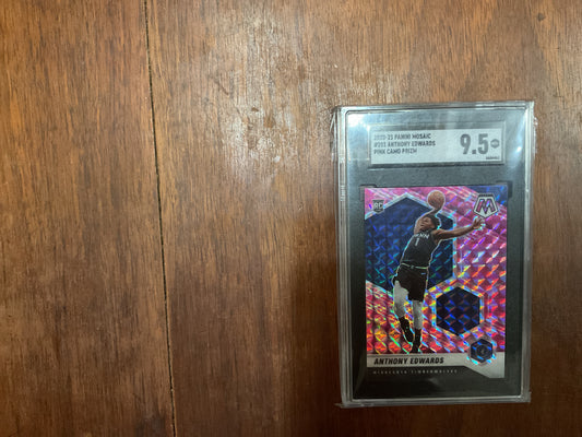 2020/21 Mosaic Anthony Edwards Pink prizm