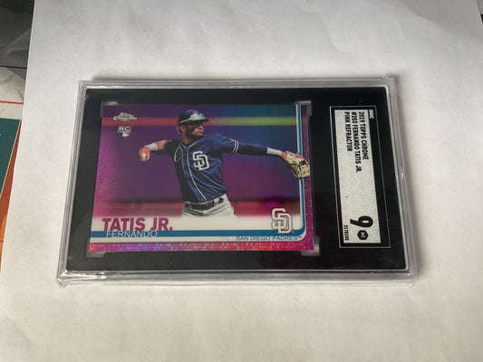 2019 Topps Chrome Fernando Tatis Pink ref