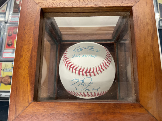 Autographed Mike Trout/Cody Bellinger Baseball