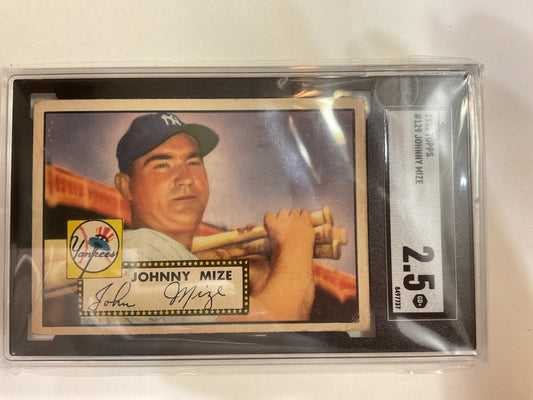 1952 Topps Johnny Mike SGC2.5