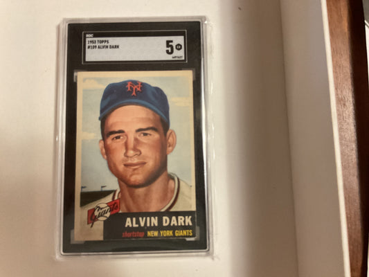 1953 Topps Alvin Dark SGC 5