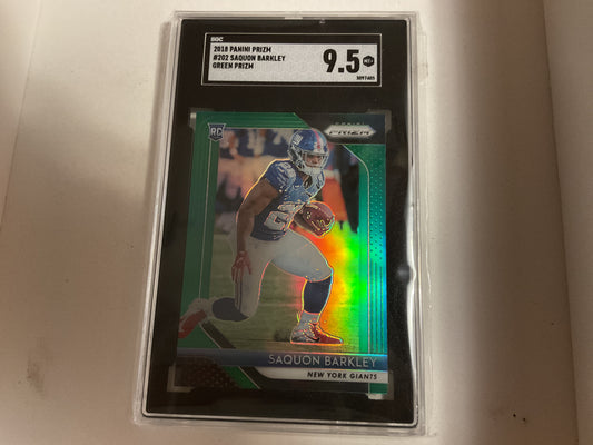 2018 Prizm Saquon Barkley Green Prizm rc
