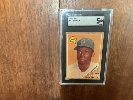 1962 Topps Lou Brock rc