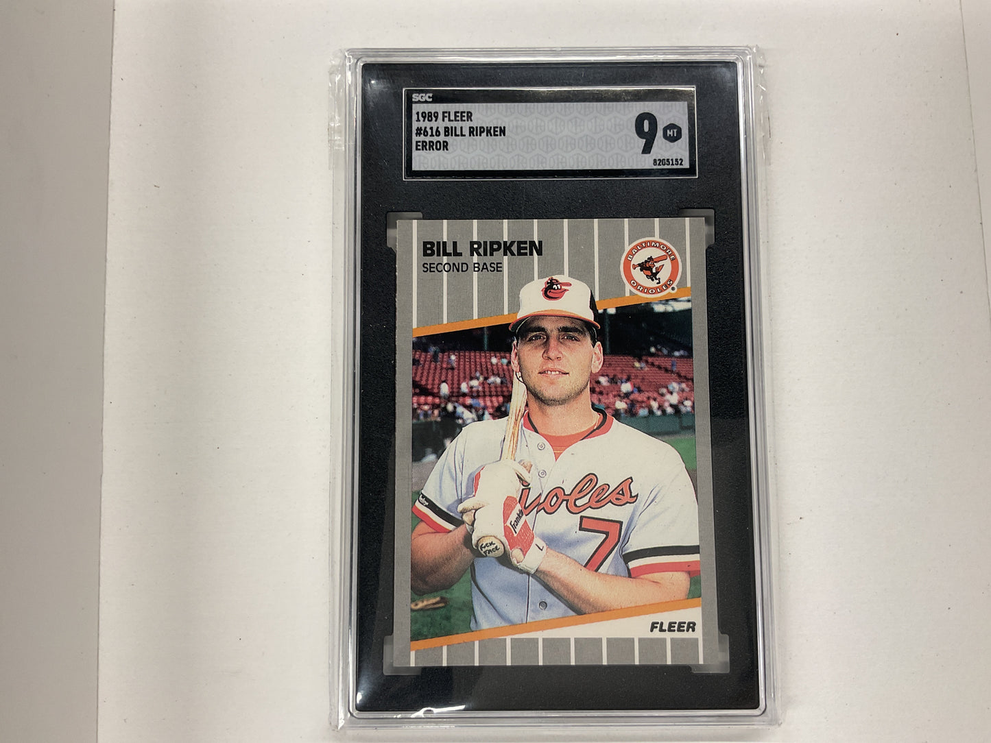 1989 Fleer Billy Ripken FF Error #616