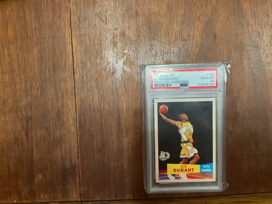 2007 Topps Kevin Durant 57-58 variation rc