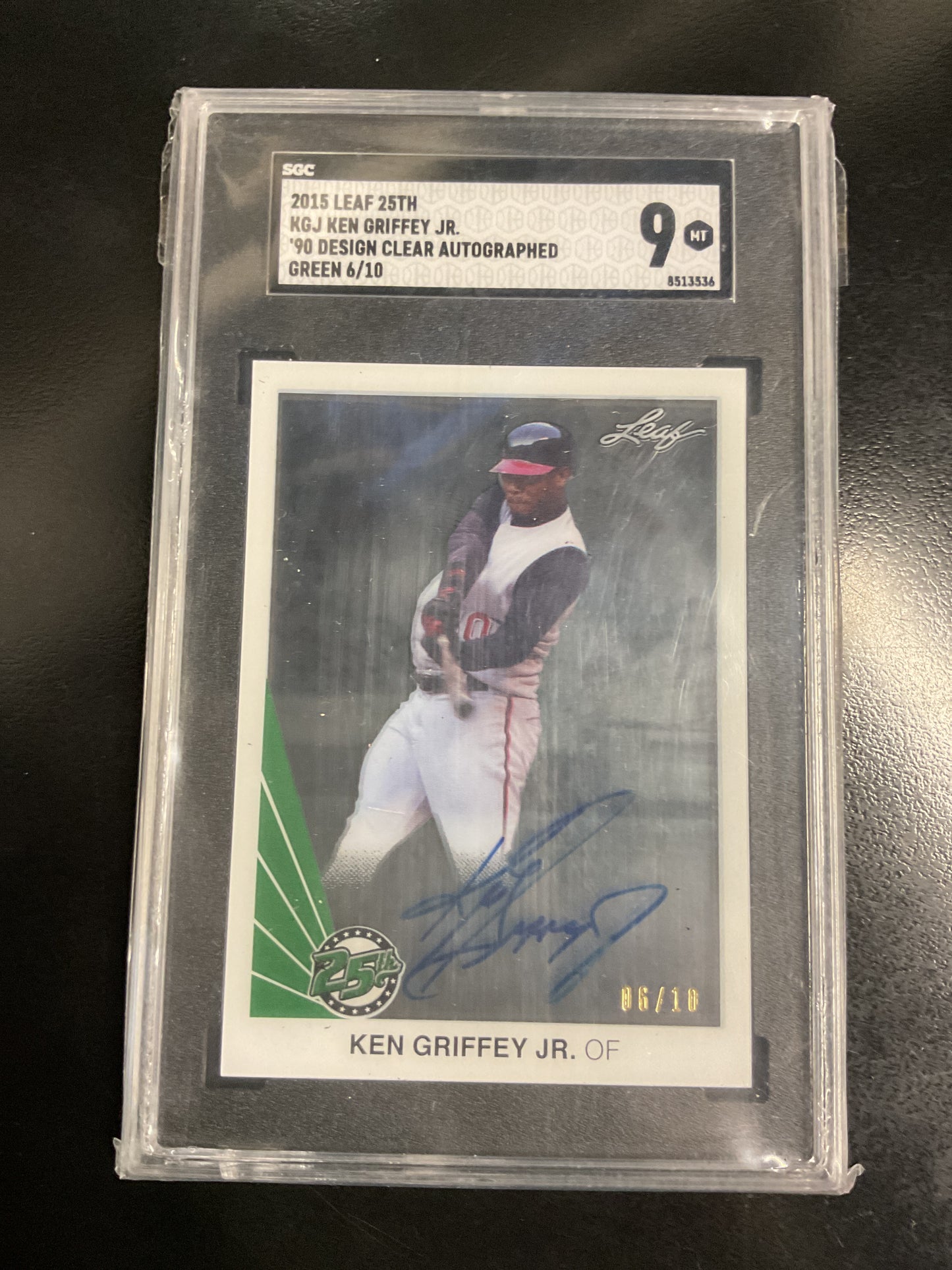 2015 Leaf Clear Green Ken Griffey Jr Au