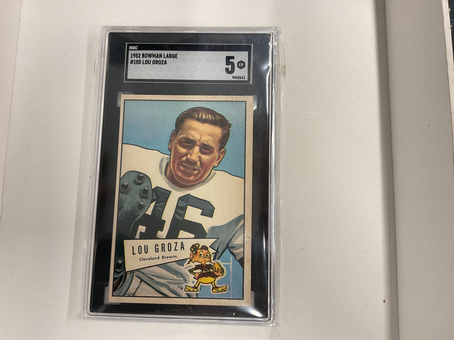 1952 Bowman Lou Groza SGC 5