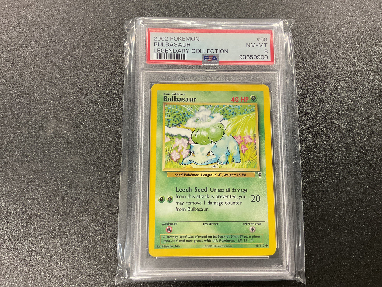 2002 Bulbasaur PSA 8