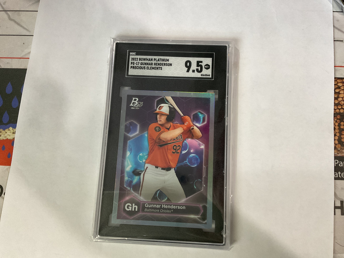 2022 Bowman Platinum Gunnar Henderson Precious Elements