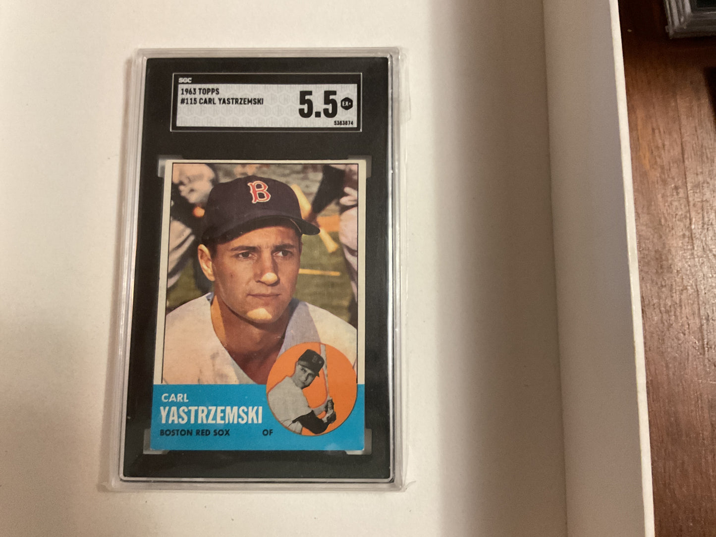 1963 Topps Carl Yastrzemski SGC 5.5