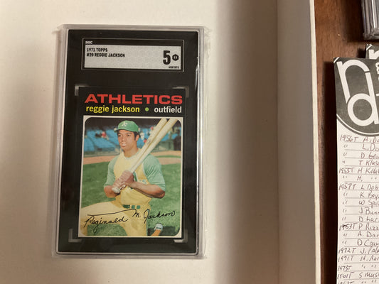 1971 Topps Reggie Jackson SGC 5