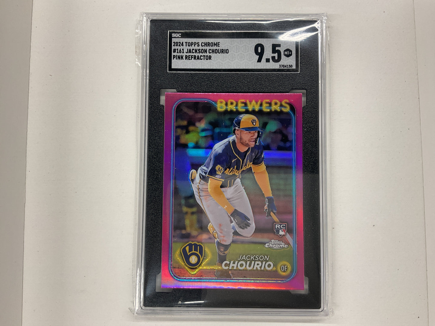 2024 Topps Chrome Jackson Chourio Pink refractor rc #161