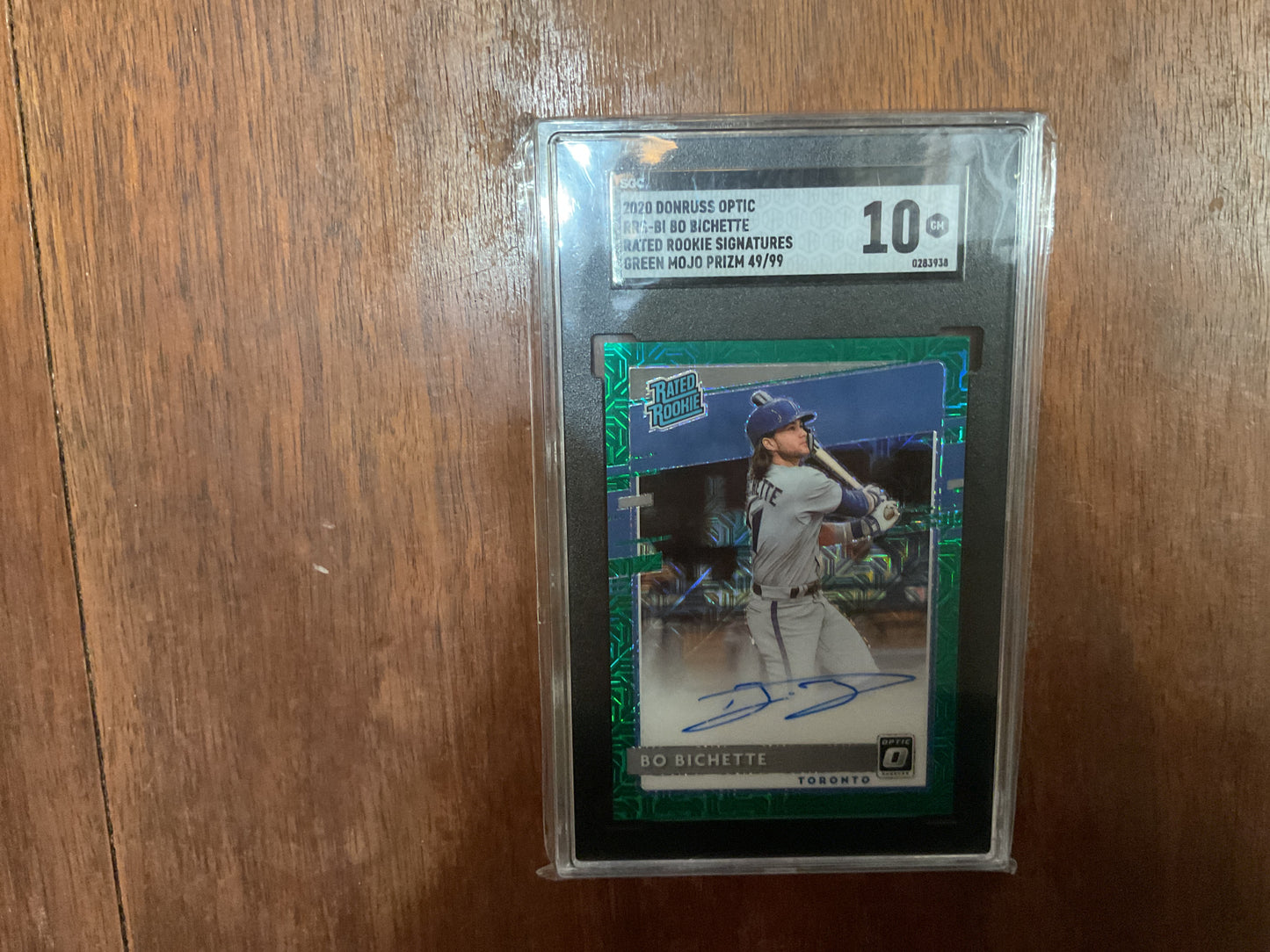 2020 Don Optic Bo Bichette RR Auto Green Mojo 49/99