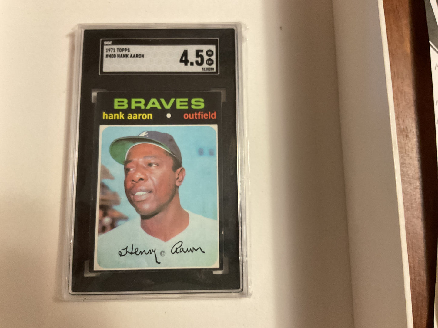 1971 Topps Hank Aaron SGC 4.5