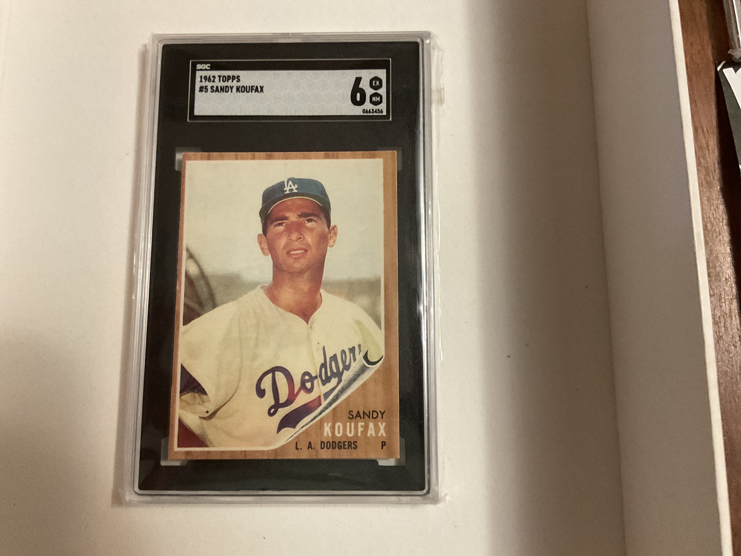 1962 Topps Sandy Koufax SGC 6