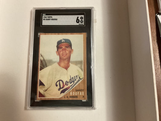 1962 Topps Sandy Koufax SGC 6