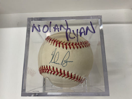 Autographed Nolan Ryan ball PSA