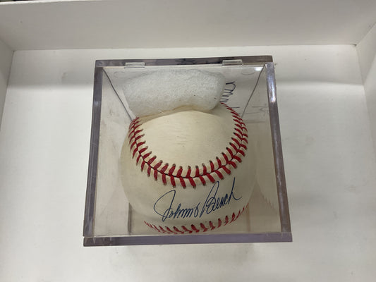 Autographed Johnny Bench ball PSA